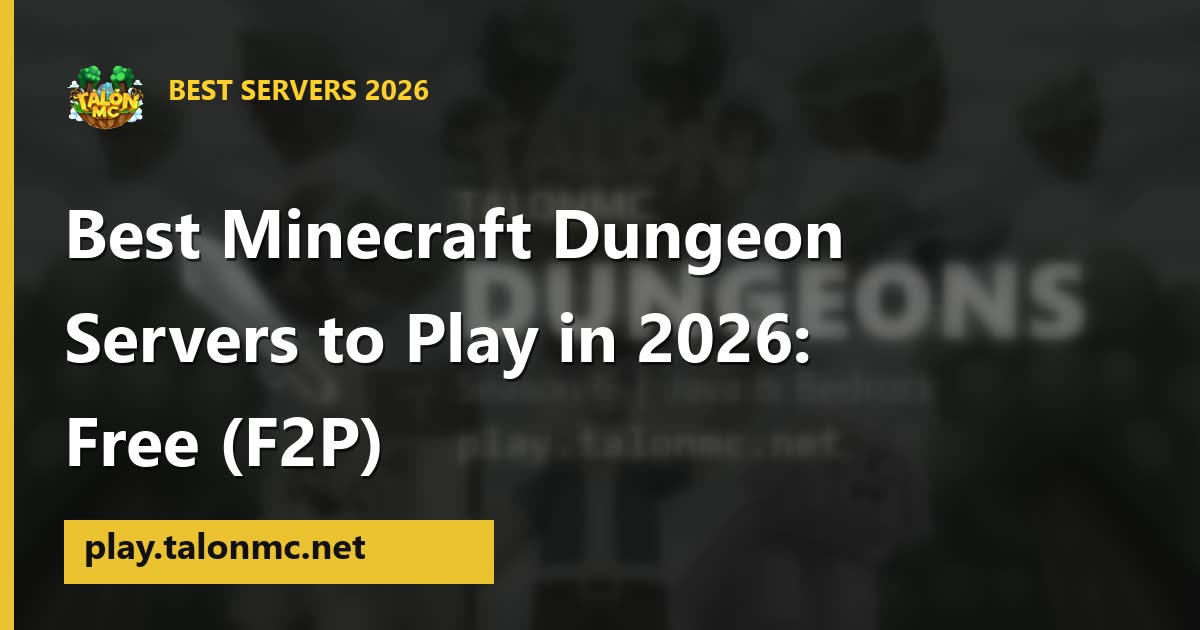 The Best Minecraft Dungeon Servers of 2026