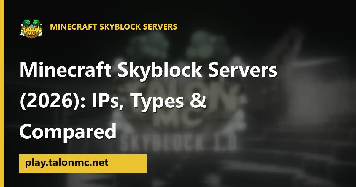 Minecraft Skyblock Servers in 2026